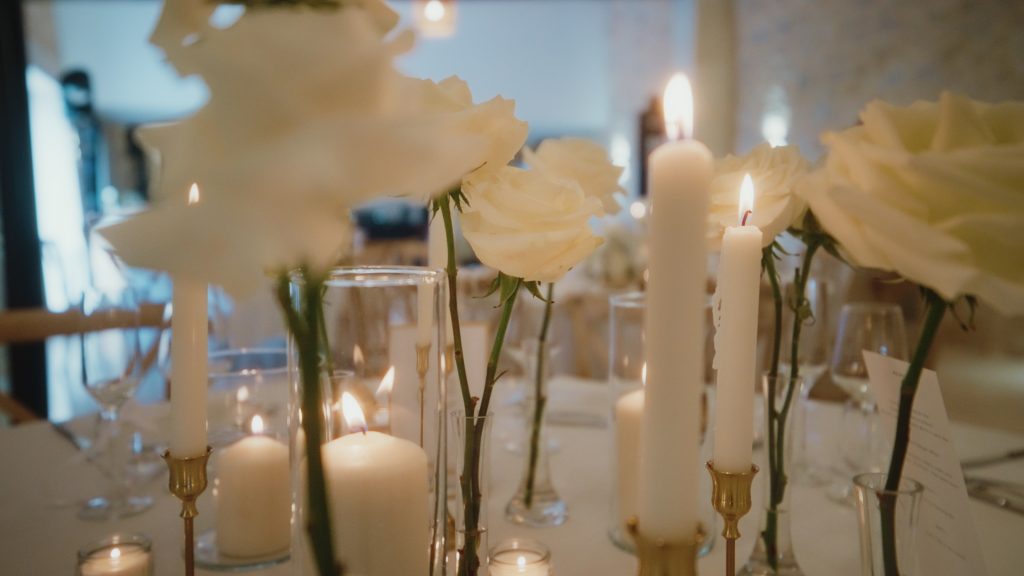 Décoration de table lors du mariage de Marine et Adrien