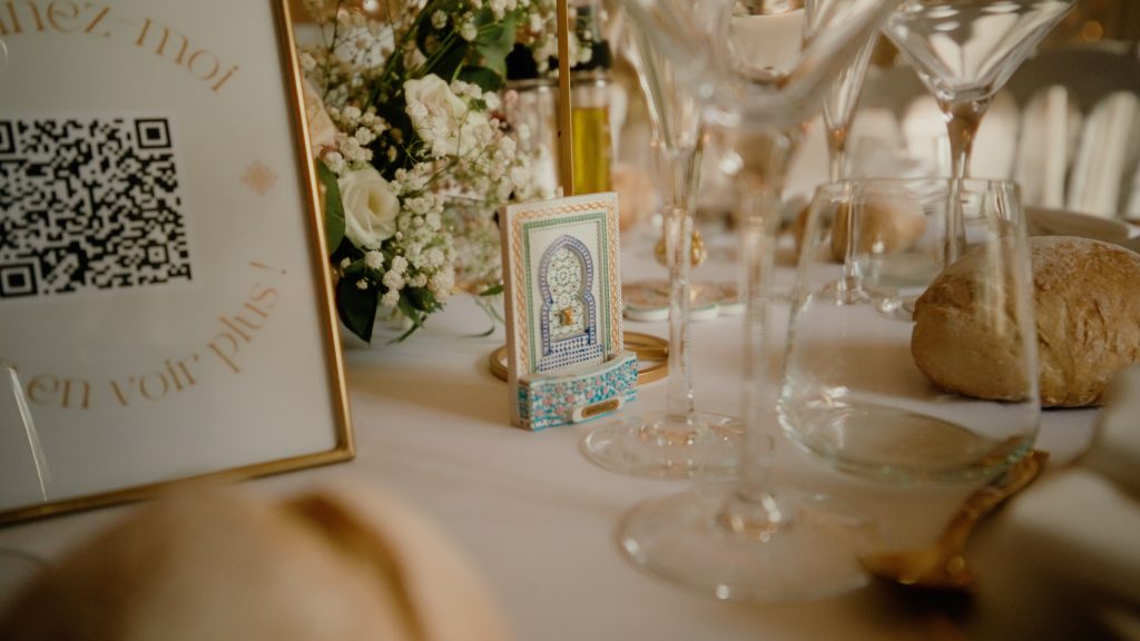 Décoration de mariage sur le thème du voyage au Clos de Bellevue